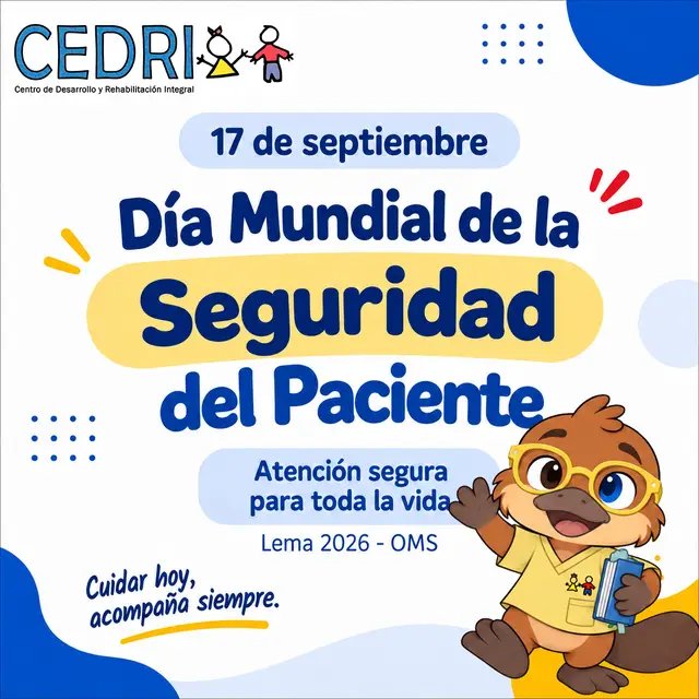 La seguridad del paciente empieza con una atención responsable 💙 En CEDRI creemos que escuchar,…